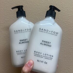 2X Sand + Fog Sweet Almond Body Lotion 10.1 floz